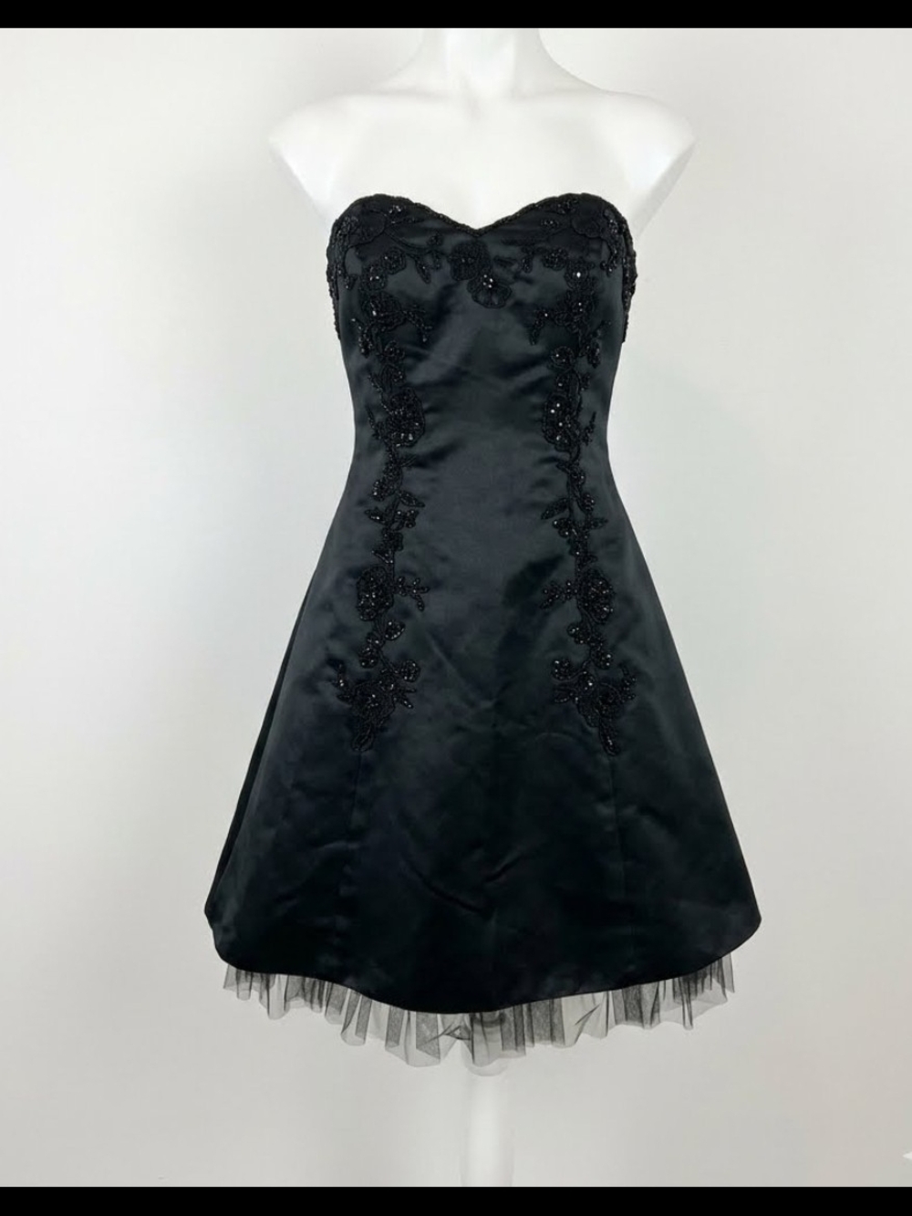 Vintage Y2k Jump Strapless Cocktail Dress